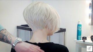 Объемная укладка (прическа) на короткие волосы - МАСТЕР-КЛАСС ДЛЯ ПАРИКМАХЕРОВ укладка волос феном.