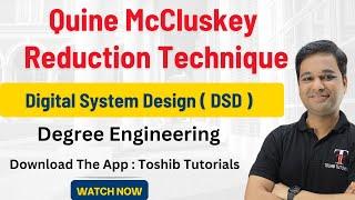 Quine McCluskey Technique | Sem 3 | Degree Engineering | Toshib Tutorials