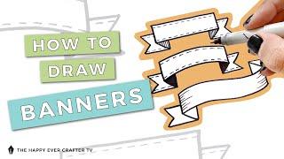 How to Draw Banners (with FREE WORKSHEETS!)