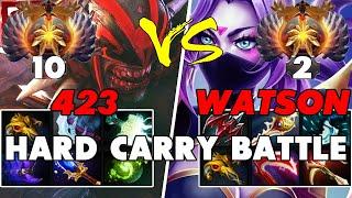 423 (BLOODSEEKER) vs WATSON (TEMPLAR ASSASSIN) - Epic Battle Of Hard Carry Dota 2 Players - Z Dota 2