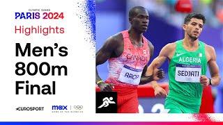 THRILLING FINISH!  | Men's 800m Final Highlights | #Paris2024 #Olympics