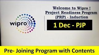 Wipro Pre Joining Program | PJP on 1st December | PBLApp Login with Contents