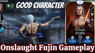 Fujin Onslaught Fusion X FW Gameplay Review MK Mobile | Tornado  Ambush cool passive.