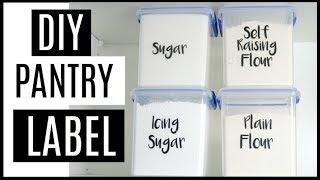 BUDGET PANTRY ORGANIZATION | DIY PANTRY LABEL HACK | HOW TO MAKE CLEAR STICKER LABELS ON A BUDGET