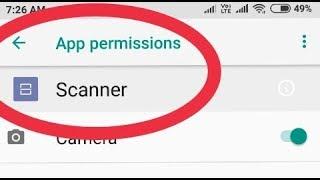 Fix Scanner Problem Solve || And All Permission Allow Scanner in Xiaomi Redmi Note 5 Pro