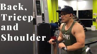 How To Do A Quick Back, Tricep and Shoulder Exercise On A Busy Day