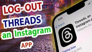 How to logout threads an instagram app in tamil