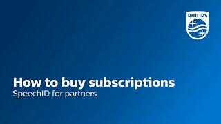 How to buy subscriptions in SpeechID (partner)