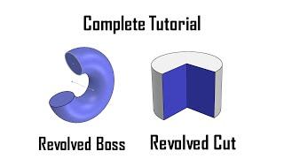 Solidworks tutorial | Beginners | Revolve and Thin feature