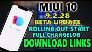 MIUI 10 Global Beta ROM 9.2.28 Full Changelog | MIUI 9.2.28 Download Links