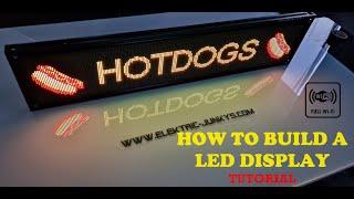 DIY LED Display Tutorial | Wireless & Battery-Powered for Service & Food Ads How to build LED Screen