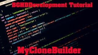 MyCloneBuilder - Plugin Tutorial/Overview