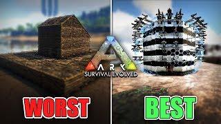 The WORST vs BEST Base Designs of 2019 || Ark Survival Evolved