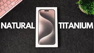 Unboxing the iPhone 15 Pro Max Natural Titanium | First Impressions