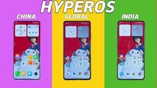 HyperOS China Vs HyperOS Global Vs HyperOS India