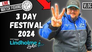 3 DAY FESTIVAL 2024 | LINDHOLME LAKES | LIVE MATCH FISHING | BAGUPTV 2024