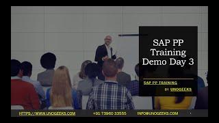 SAP PP Training | SAP PP Training Demo Day 3 | SAP PP S4 HANA Training