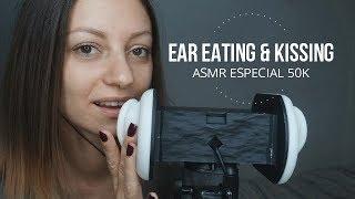 ASMR Ear Eating & Kissing Sounds #4 - ESPECIAL 50K (ENG-SUB)