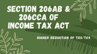 New Sec 206AB in Income Tax Act | Higher Rates of TDS on specified persons |