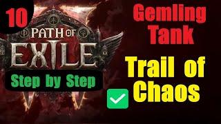 Gemling Tank Build - Trial of Chaos - Detailed Guide Step by Step New Players Path of Exile 2