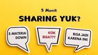 Kenapa Bisa Sistem e-Materai Gak Bisa Diakses? | Yuk Sharing Bareng Doddy Ferdiansyah