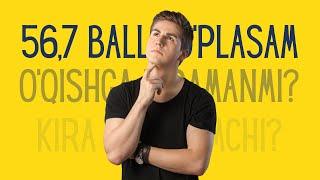 56,7 BALL BILAN O'QISHGA KIRISH MUMKIN BO'LGAN YO'NALISHLAR || ENG PAST KIRISH BALLARI