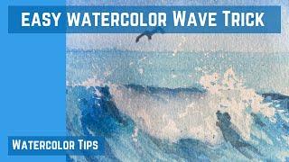 Easy Watercolor Wave Hack