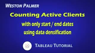 Visualizations with only a start/stop date - Tableau Tutorial
