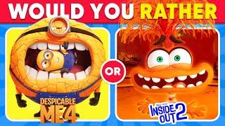 Would You Rather...? Inside Out 2 or Despicable Me 4 | Daily Quiz