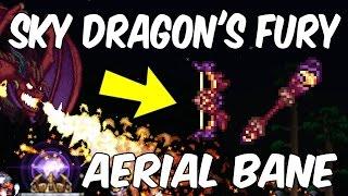 Terraria 1.3.4 AERIAL BANE & SKY DRAGON'S FURY! Amazing Archer & Melee Weapons!