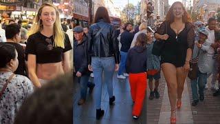 Best Reaction to TALL Girls Walking in public 2023 | social experiment #tallestgirl #tallwoman