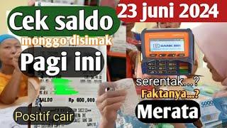 PKH hari ini,Cek saldo PKH tahap 3 & BPNT 4 & mitigasi resiko pangan pagi hasilnya? 23 juni 2024