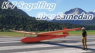 K-7 Schleicher | Wieder ein entspannter Segelflug | Segelflug über Samedan | MSFS 2020