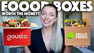 UNBOXING + TRYING FOOD SUBSCRIPTION BOXES 2021 / Hello Fresh Vs Gousto!