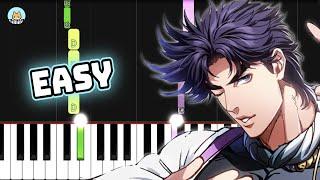 JoJo OP 2 - "Bloody Stream" - EASY Piano Tutorial & Sheet Music