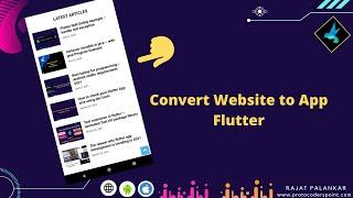 Flutter webview example - Convert Website to app - Flutter Webview tutorial