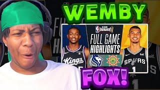 Lvgit Reacts To KINGS at SPURS | NBA IN-SEASON TOURNAMENT  | FULL GAME HIGHLIGHTS November 17, 2023