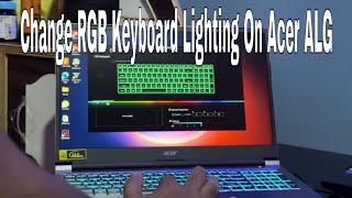 How To Change RGB Keyboard Lighting In Acer ALG Keyboard | RGB KEYBOARD