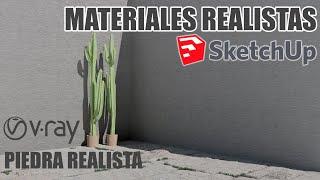 TIPS VRAY+SKETCHUP -PIEDRA REALISTA - YU TALLER DE ARQUITECTURA. - MEJORA TUS RENDERS.