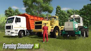 ПЕРВЫЕ МОДЫ ДЛЯ ИГРЫ FARMING SIMULATOR 25 КИРОВЕЦ , МАЗ , ХТЗ - Т150К #fs25