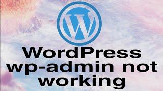 WordPress wp-admin not working//Techno Channel//