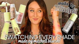 SWATCHING *EVERY SHADE* MADE BY MITCHELL BLURSH! Liquid Blush, Bronzer & Highlight Shade Comparison!