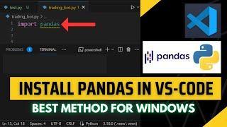 How to Install Pandas in Visual Studio Code (2023)