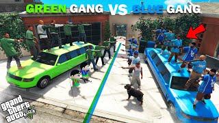 Franklin Blue Gang VS Shinchan Green Gang Fight In GTA 5!