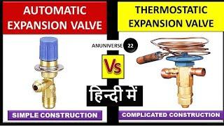 Automatic Expansion Valve and Thermostatic Expansion Valve Difference