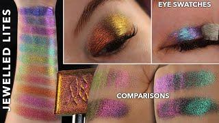 Multichrome Monday | Clionadh Cometics Jewelled Lites Eye Swatches and Comparisons