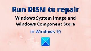 Run DISM to repair Windows System Image and Windows Component Store in Windows 10