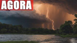 granizo e temporais agora sobre o RS