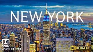 NEW  YORK 8K Video Ultra HD With Soft Piano Music - 60 FPS - 8K Nature Film