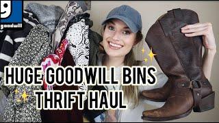 Huge Goodwill Bins Thrift Haul! Amazing Finds to Resell on Poshmark for a Profit $$